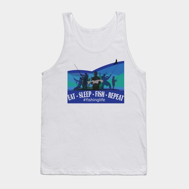 Fishing Life Tank Top by haizuladri78